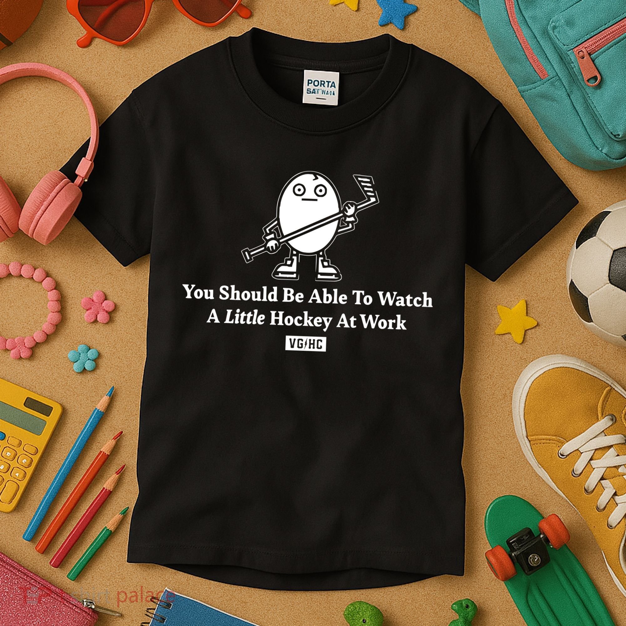 You Should Be Able To Watch A Little Hockey At Work Kids T-Shirt