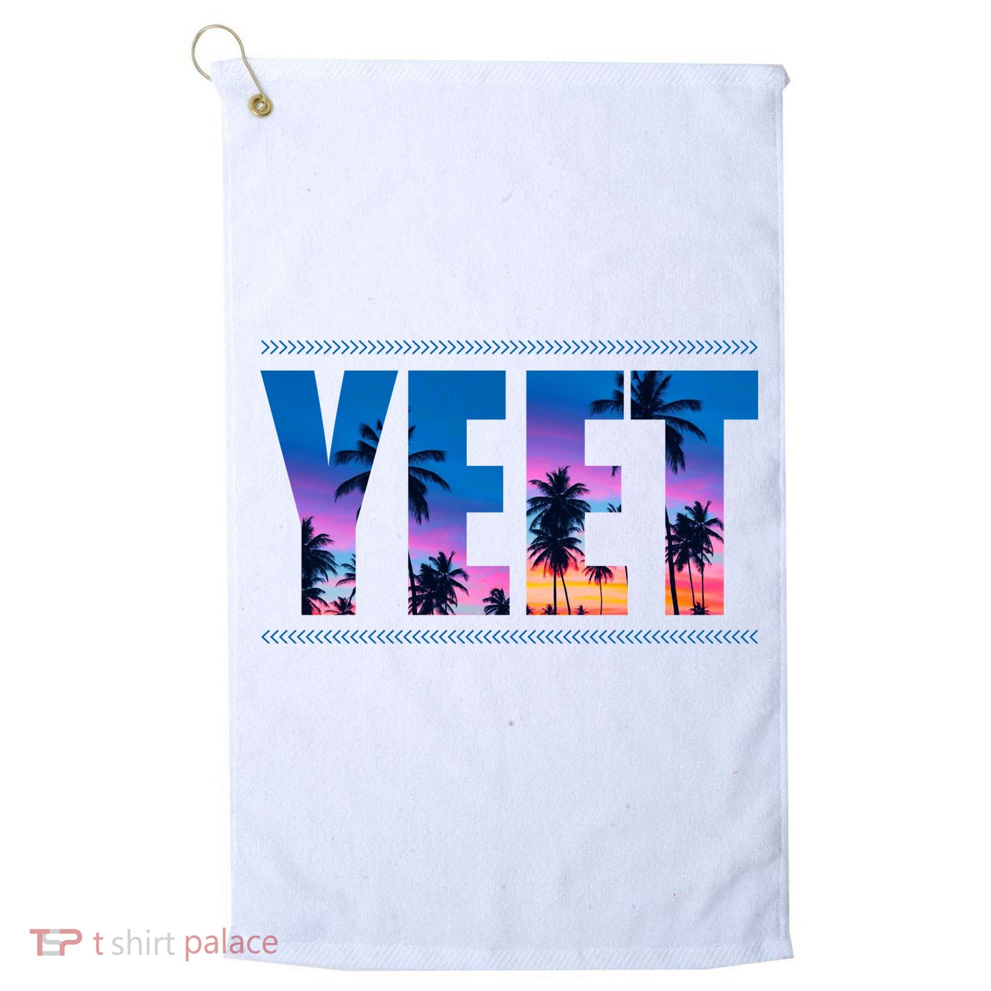 Yeet Sunset Beach Golf Towel