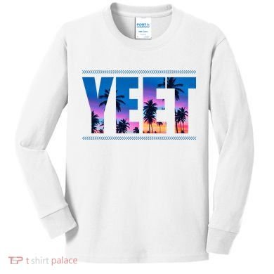 Yeet Sunset Beach Kids Long Sleeve Shirt