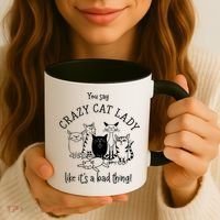You Say Crazy Cat Lady Like ItS A Bad Thing Meaningful Gift Coffee Mug thumb 3