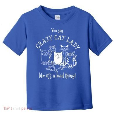 You Say Crazy Cat Lady Like ItS A Bad Thing Meaningful Gift Toddler T-Shirt