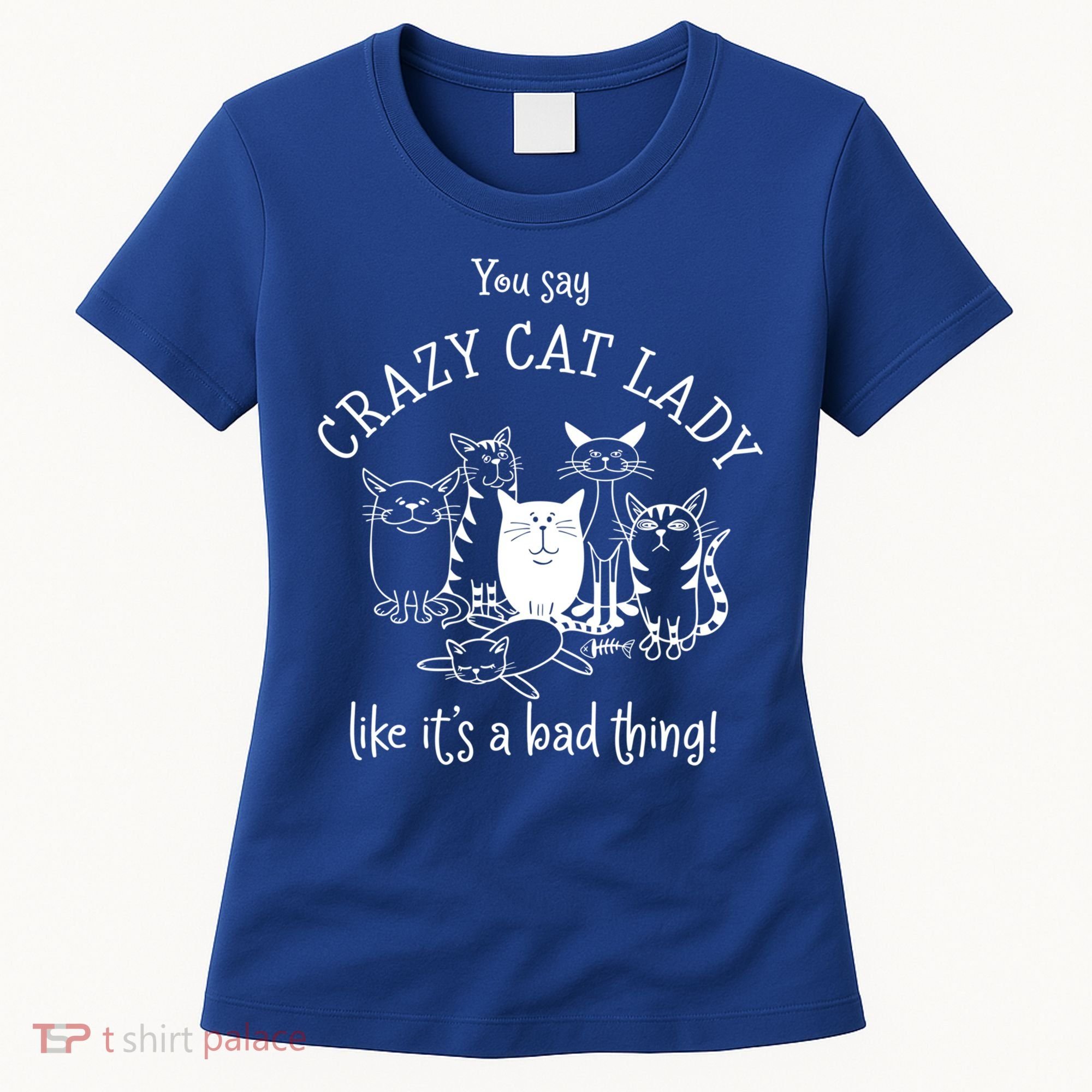 You Say Crazy Cat Lady Like ItS A Bad Thing Meaningful Gift Women's T-Shirt