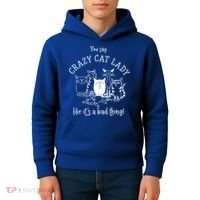 You Say Crazy Cat Lady Like ItS A Bad Thing Meaningful Gift Kids Hoodie thumb 4