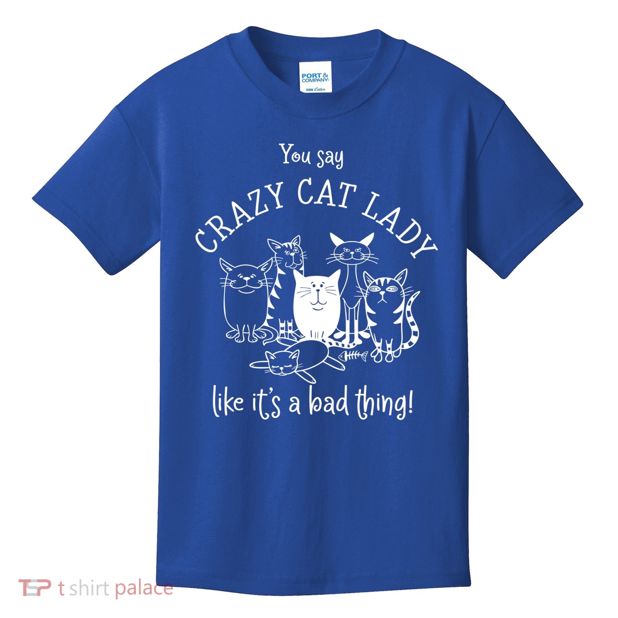 You Say Crazy Cat Lady Like ItS A Bad Thing Meaningful Gift Kids T-Shirt