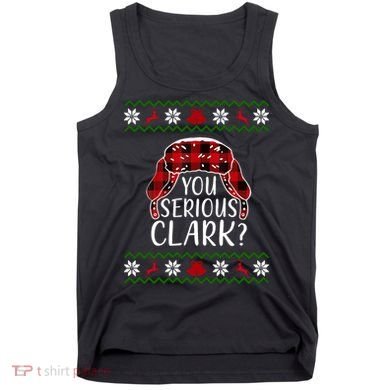 You Serious Cark? Ugly Christmas Sweater Design Tank Top