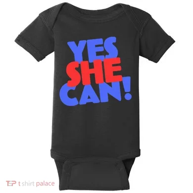 Yes She Can Baby Bodysuit