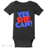 Yes She Can Baby Bodysuit thumb 0