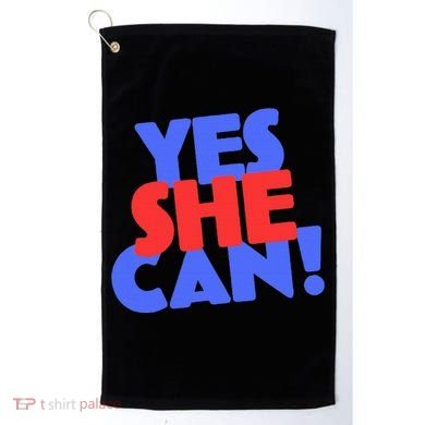 Yes She Can Golf Towel