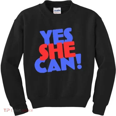 Yes She Can Kids Sweatshirt