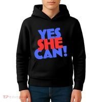 Yes She Can Kids Hoodie thumb 4