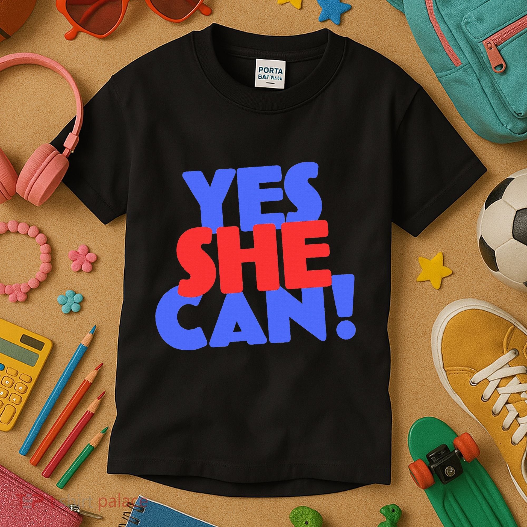 Yes She Can Kids T-Shirt