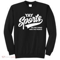 Yay Sports Do The Thing Win The Points Swash White Sweatshirt thumb 0