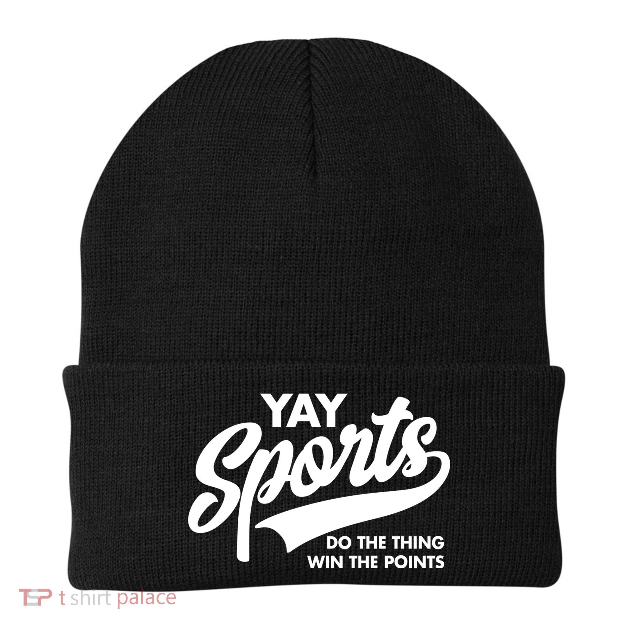 Yay Sports Do The Thing Win The Points Swash White Beanie