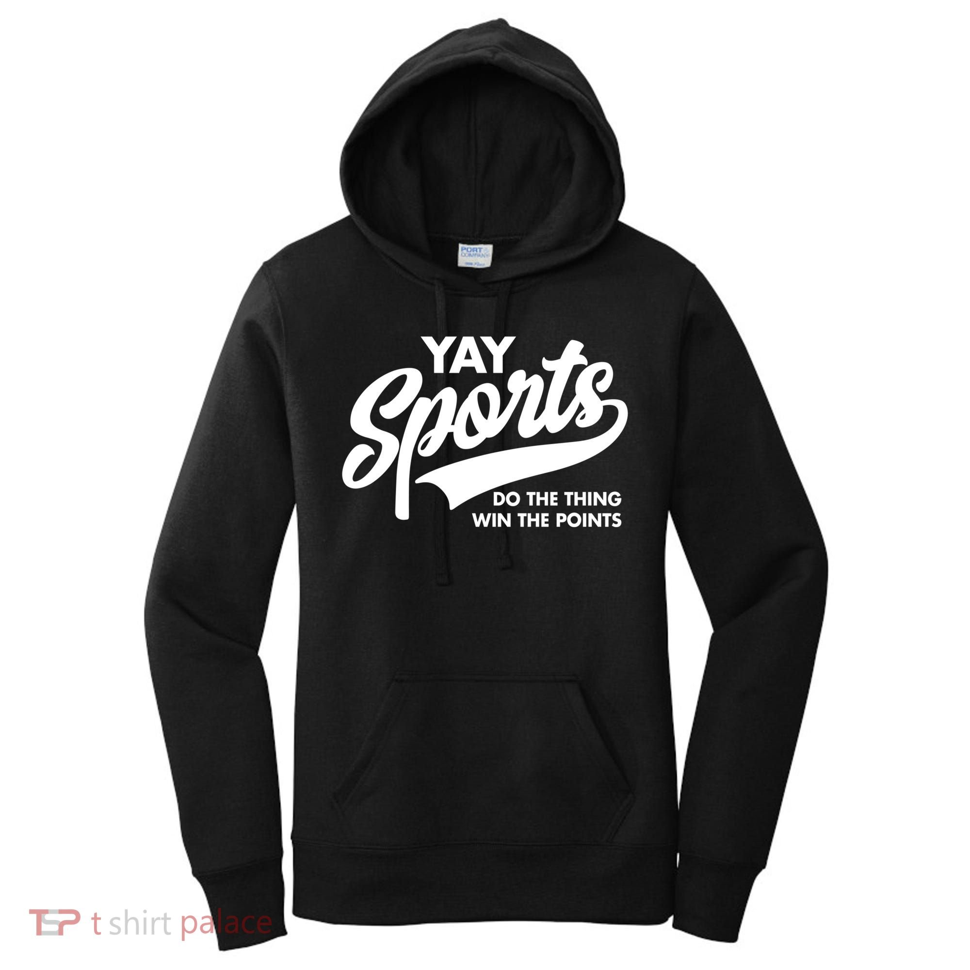 Yay Sports Do The Thing Win The Points Swash White Women's Hoodie