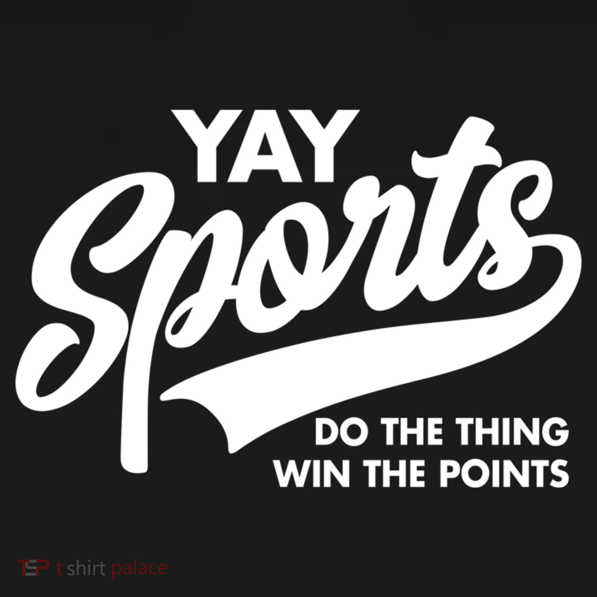 Yay Sports Do The Thing Win The Points Swash White Women's Tank Top