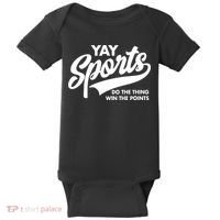 Yay Sports Do The Thing Win The Points Swash White Baby Bodysuit thumb 0