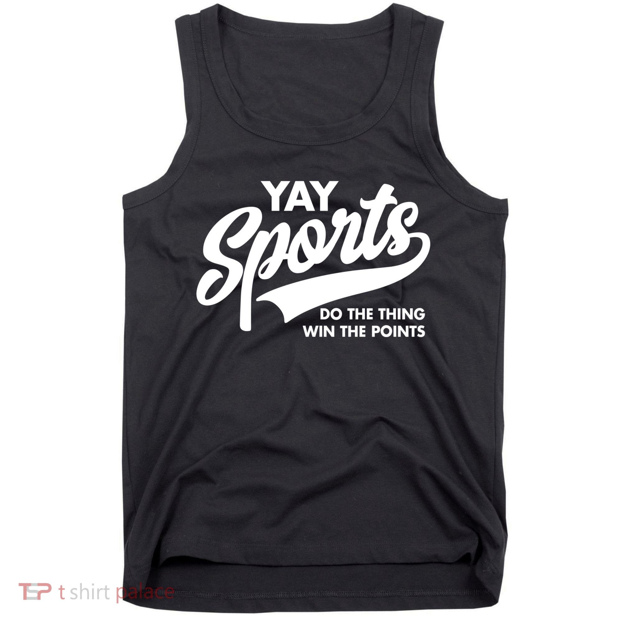 Yay Sports Do The Thing Win The Points Swash White Tank Top