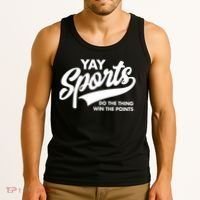 Yay Sports Do The Thing Win The Points Swash White Tank Top thumb 3