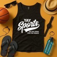 Yay Sports Do The Thing Win The Points Swash White Tank Top thumb 4