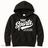Yay Sports Do The Thing Win The Points Swash White Kids Hoodie thumb 0