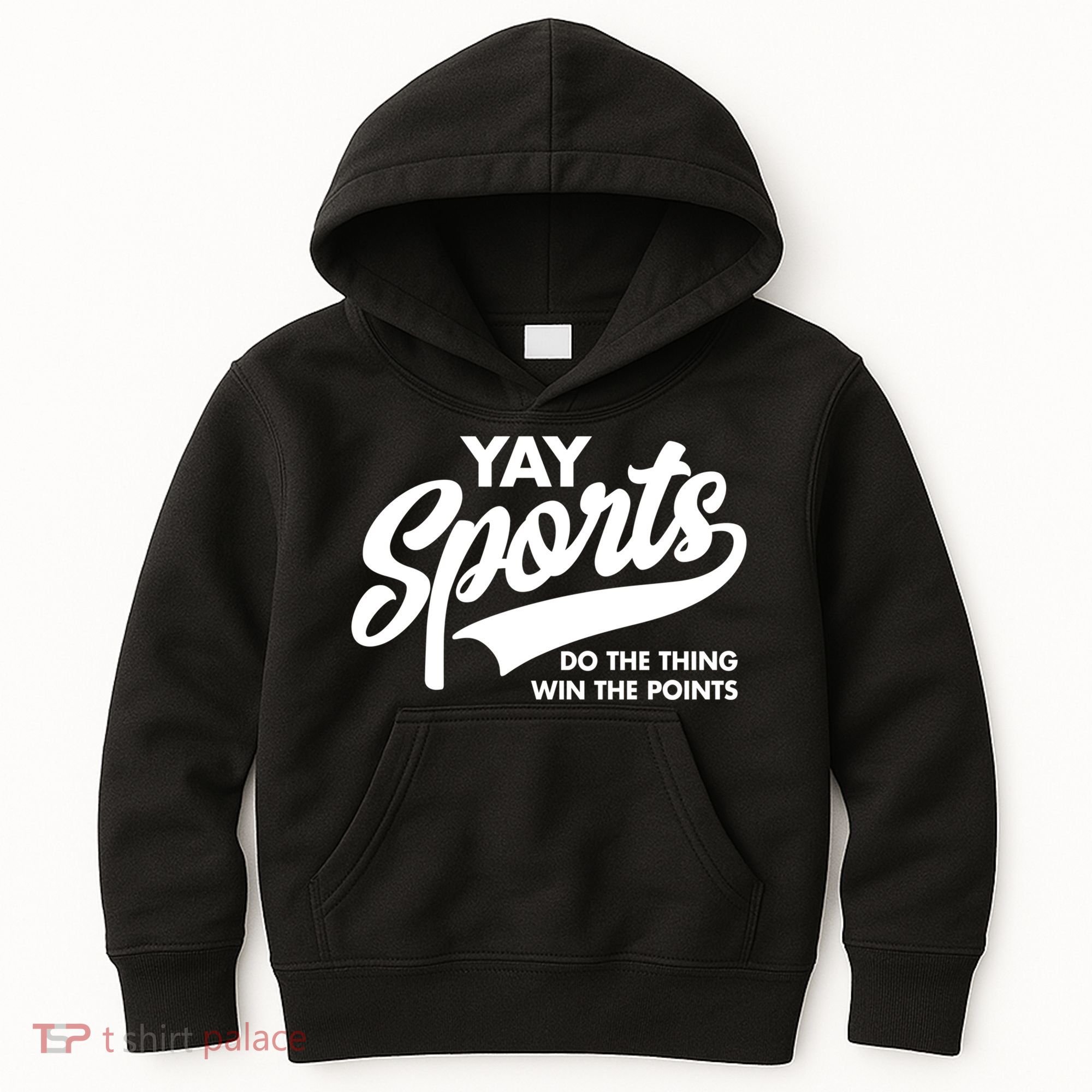 Yay Sports Do The Thing Win The Points Swash White Kids Hoodie