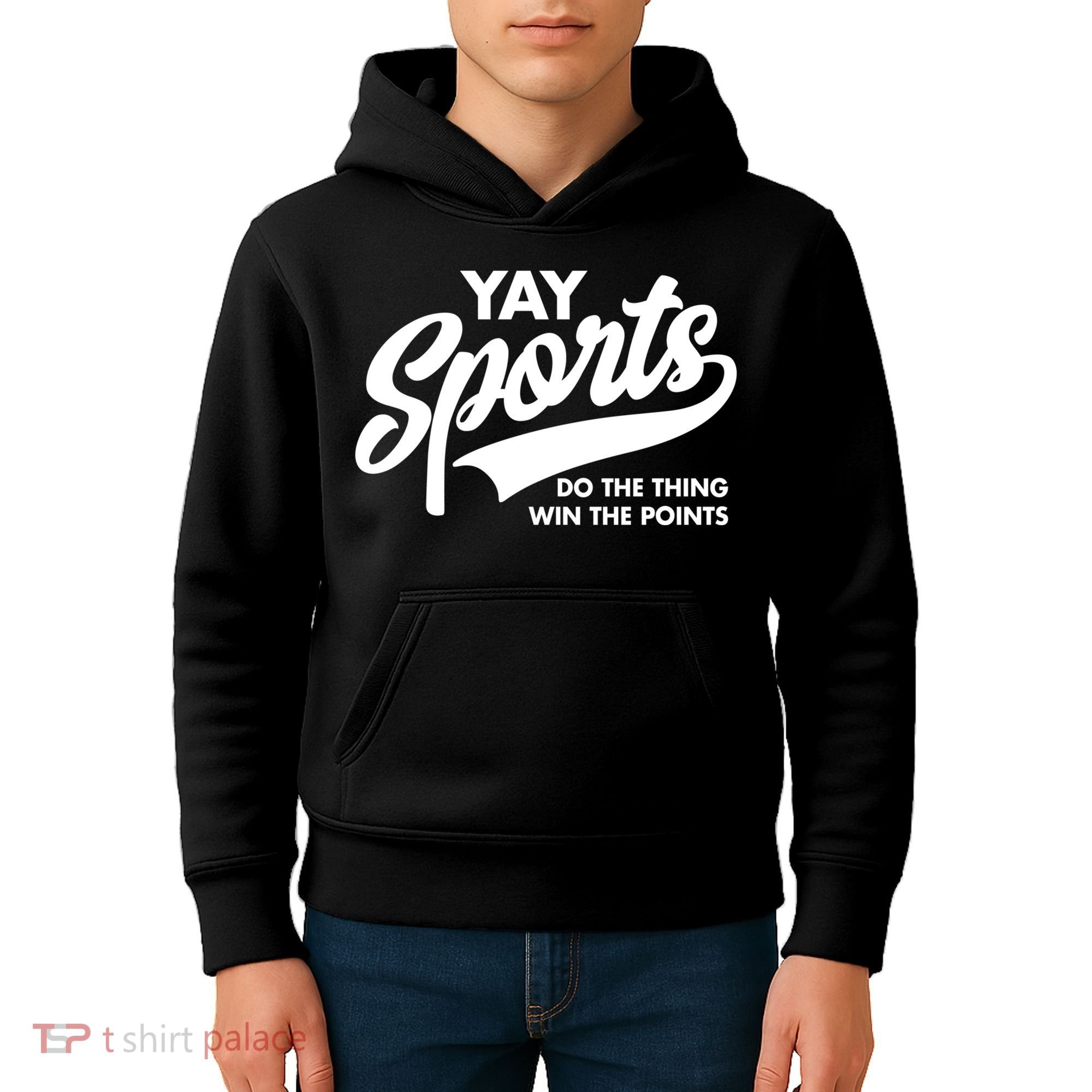 Yay Sports Do The Thing Win The Points Swash White Kids Hoodie