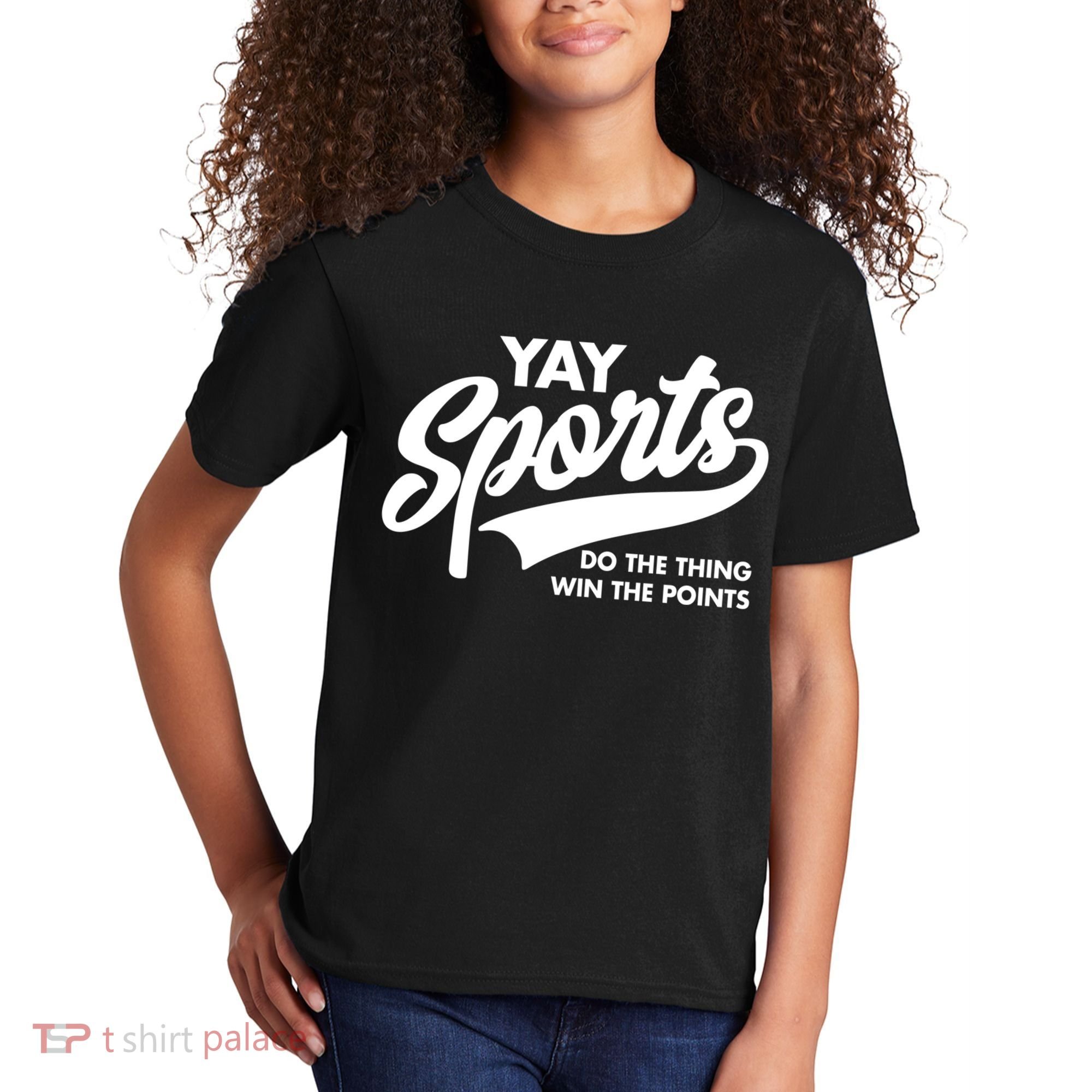 Yay Sports Do The Thing Win The Points Swash White Kids T-Shirt
