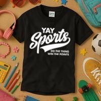Yay Sports Do The Thing Win The Points Swash White Kids T-Shirt thumb 3