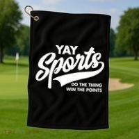 Yay Sports Do The Thing Win The Points Swash White Gift Golf Towel thumb 1