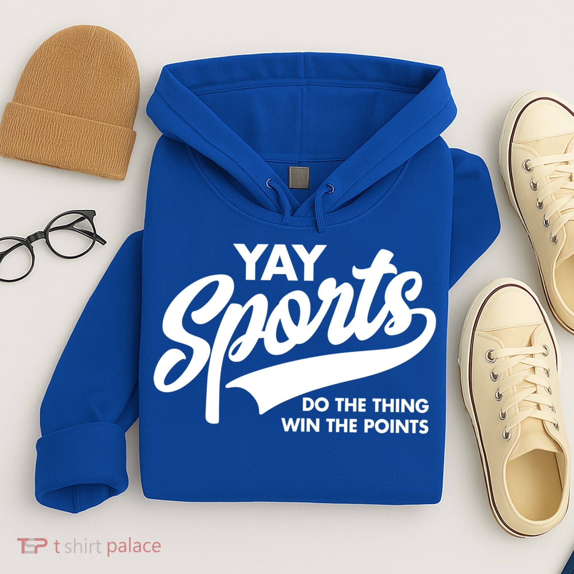 Yay Sports Do The Thing Win The Points Swash White Gift Hoodie