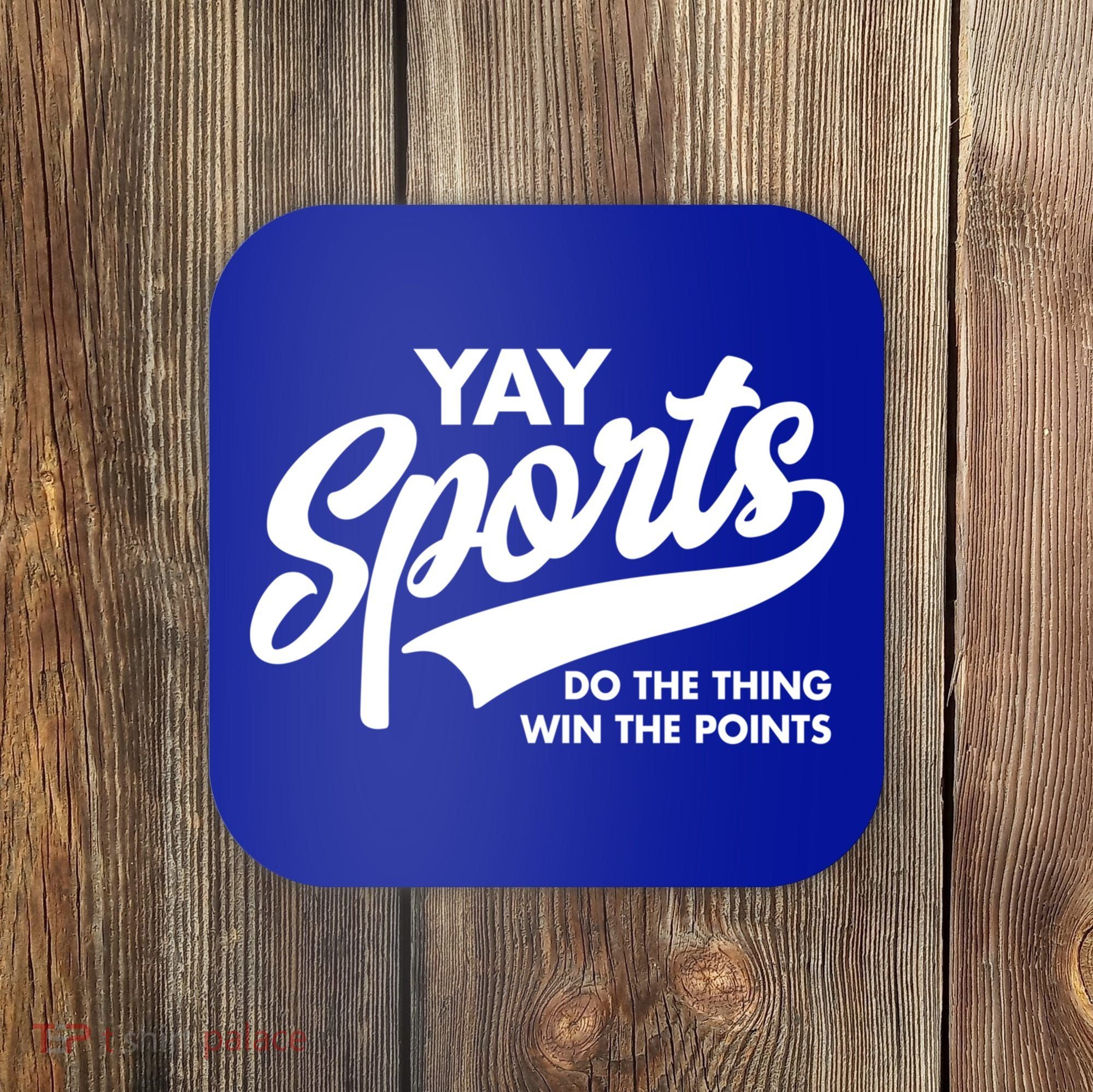 Yay Sports Do The Thing Win The Points Swash White Gift Coaster