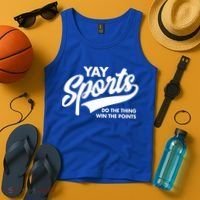 Yay Sports Do The Thing Win The Points Swash White Gift Tank Top thumb 4