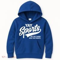 Yay Sports Do The Thing Win The Points Swash White Gift Kids Hoodie thumb 0