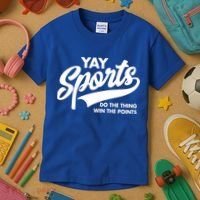 Yay Sports Do The Thing Win The Points Swash White Gift Kids T-Shirt thumb 3