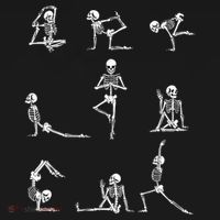 Yoga Skeleton For A Yoga Fan Coaster thumb 2
