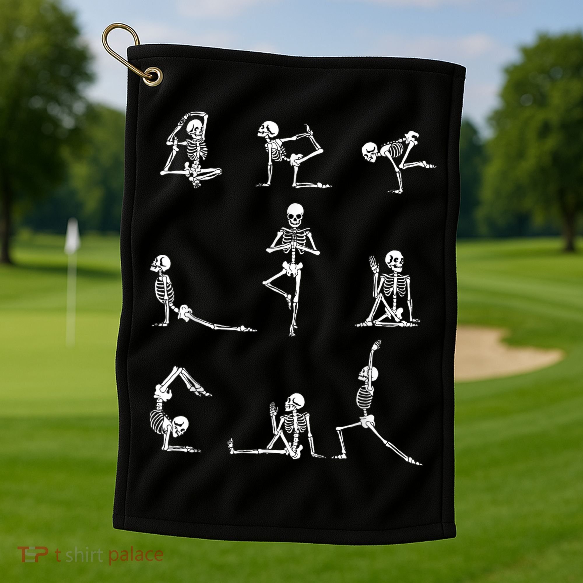 Yoga Skeleton For A Yoga Fan Golf Towel