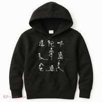 Yoga Skeleton For A Yoga Fan Kids Hoodie thumb 0