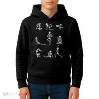 Yoga Skeleton For A Yoga Fan Kids Hoodie thumb 4