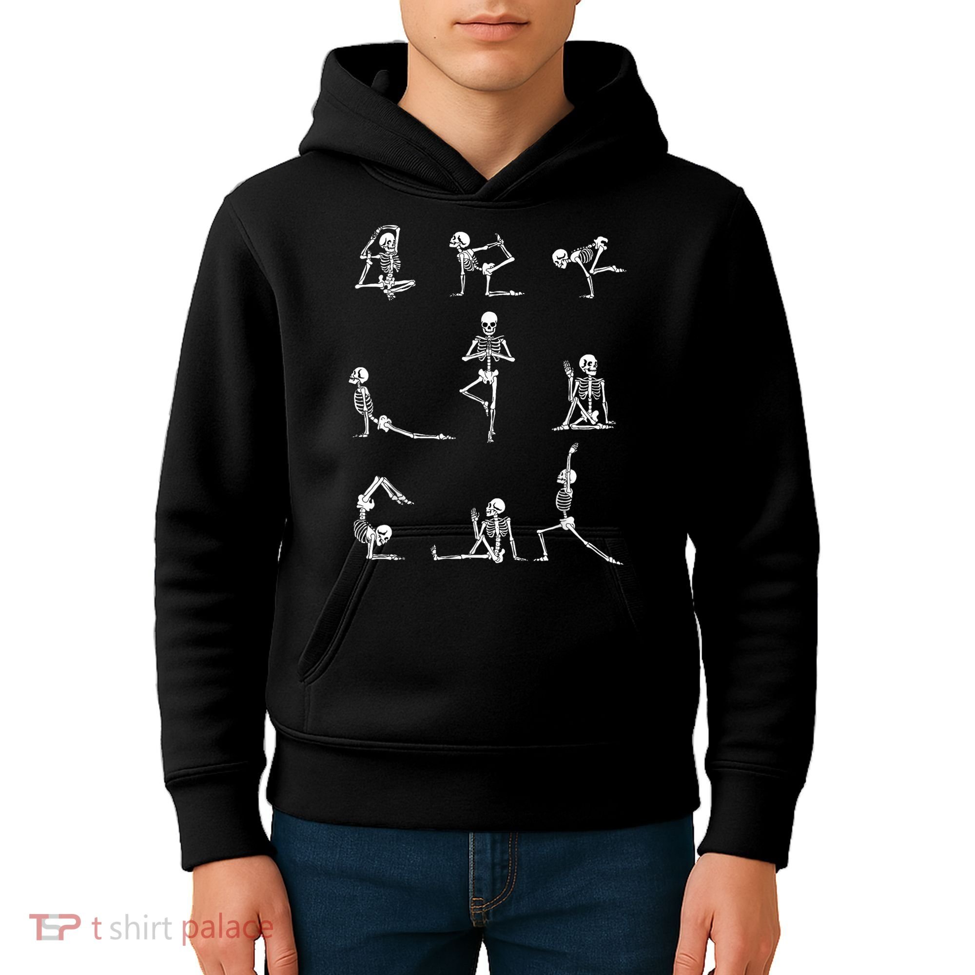 Yoga Skeleton For A Yoga Fan Kids Hoodie
