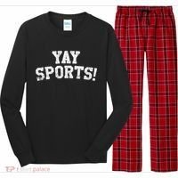 Yay Sports! Funny Sports Gift Long Sleeve Pajama Set thumb 0