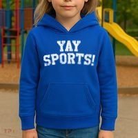 Yay Sports! Funny Sports Gift Kids Hoodie thumb 3