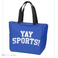 Yay Sports! Funny Sports Gift Tote Bag thumb 3