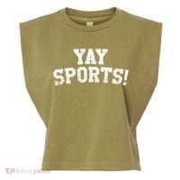 Yay Sports! Funny Sports Gift Garment-Dyed Women's Muscle Tee thumb 0