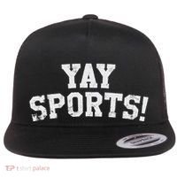 Yay Sports! Funny Sports Flat Bill Trucker Hat thumb 0