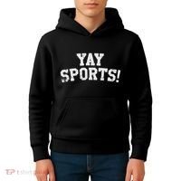 Yay Sports! Funny Sports Kids Hoodie thumb 4
