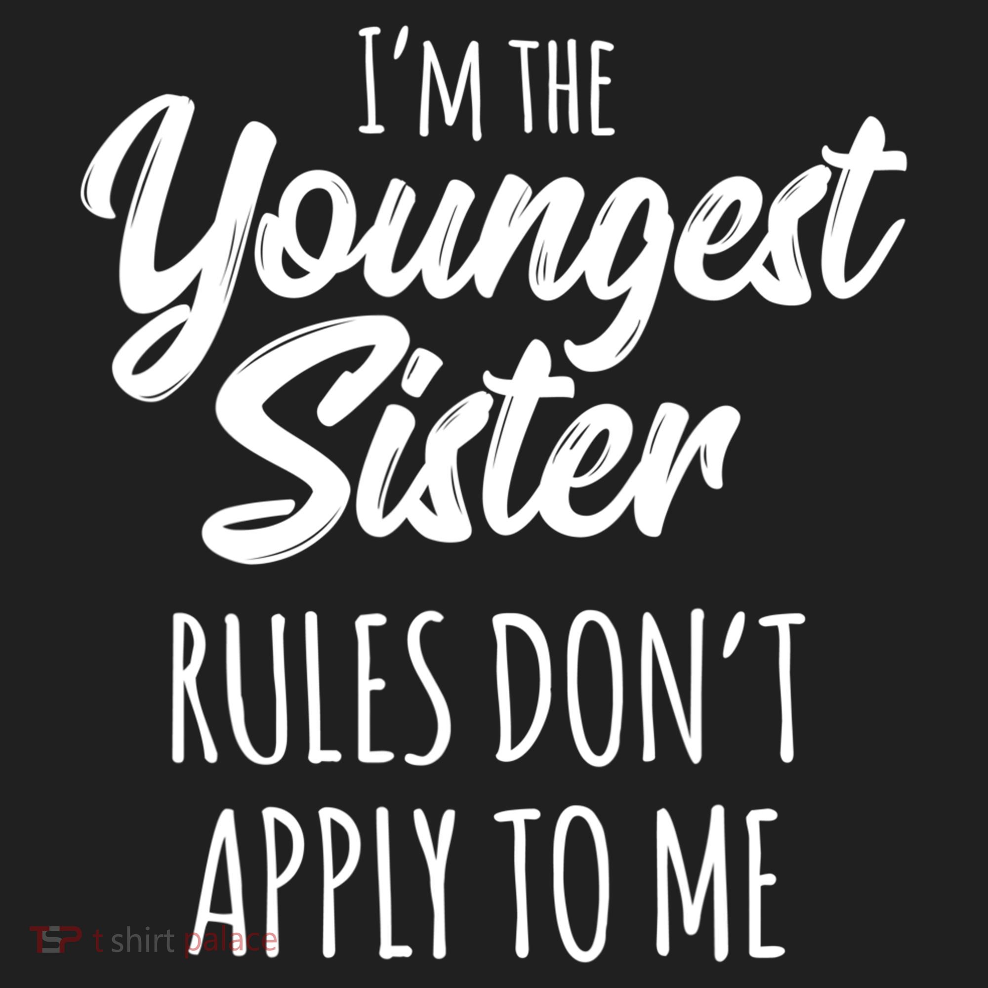 Youngest Sister Gift Rules Don't Apply To Me Funny Sibling Gift Beanie