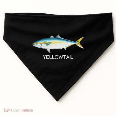 Yellowtail Saltwater Game Fish USA-Made Doggie Bandana