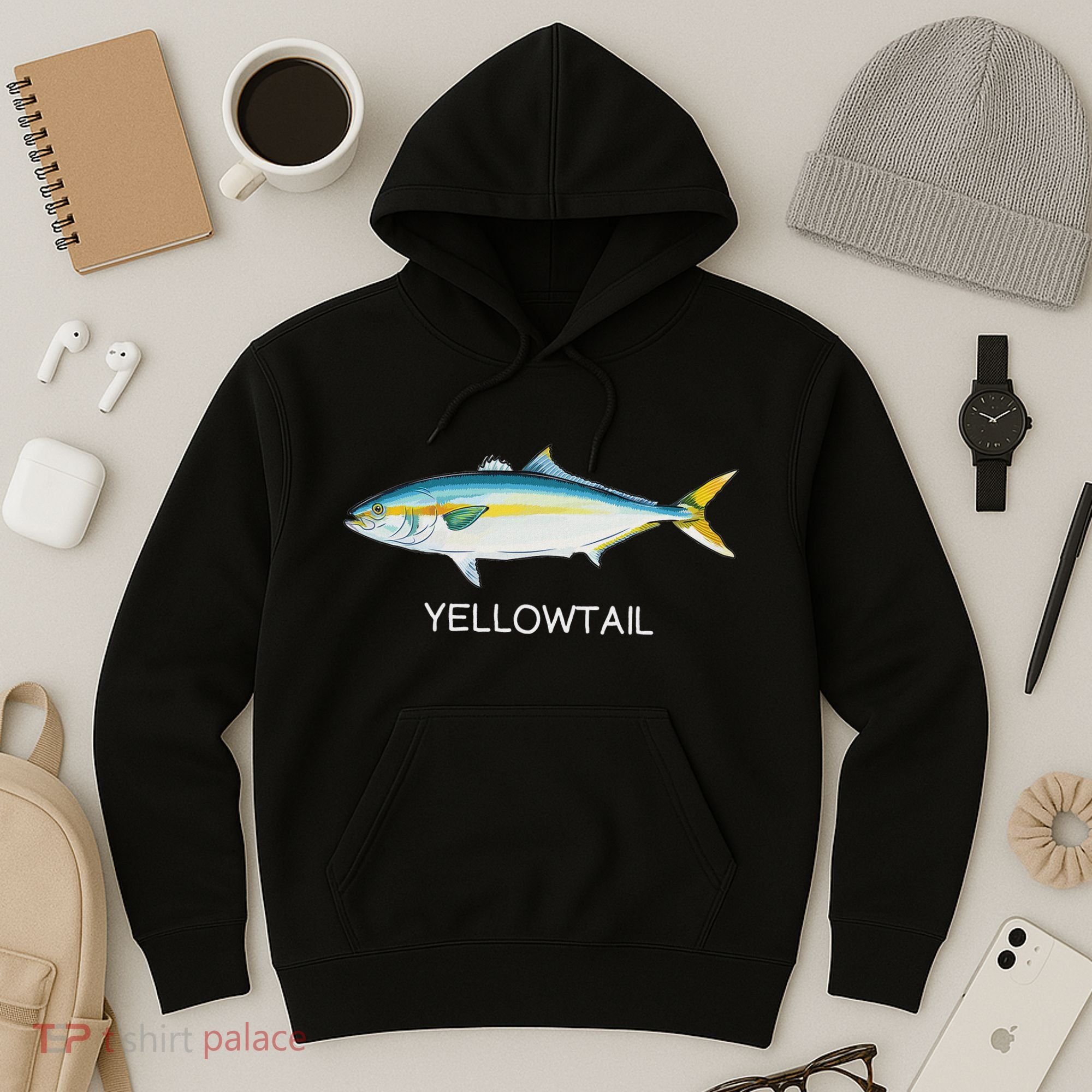 Yellowtail Saltwater Game Fish Hoodie