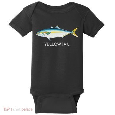 Yellowtail Saltwater Game Fish Baby Bodysuit