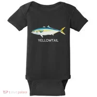 Yellowtail Saltwater Game Fish Baby Bodysuit thumb 0